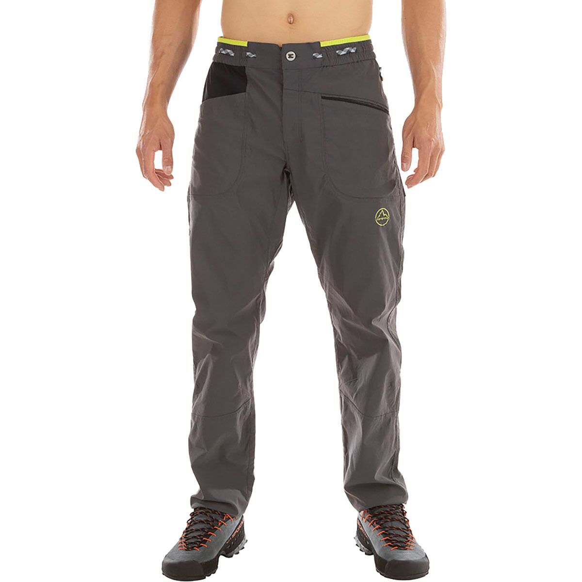 La Sportiva Talus Pant - Men's Carbon/Lime Punch, S