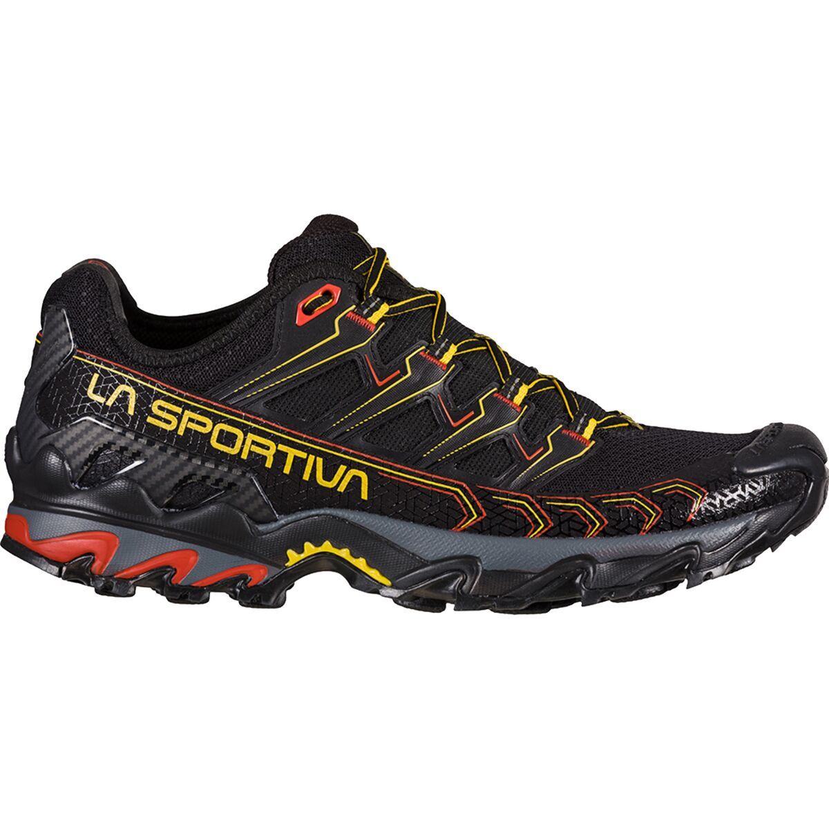 La Sportiva Ultra Raptor II Trail Running Shoe - Men's Black/Yellow, 49.0