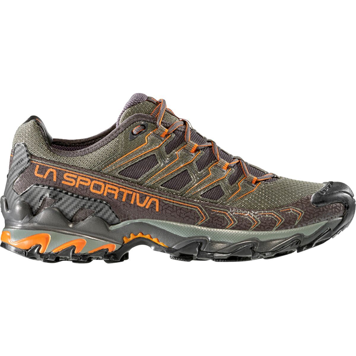 La Sportiva Ultra Raptor II Trail Running Shoe - Men's Carbon/Hawaiian Sun, 38.0