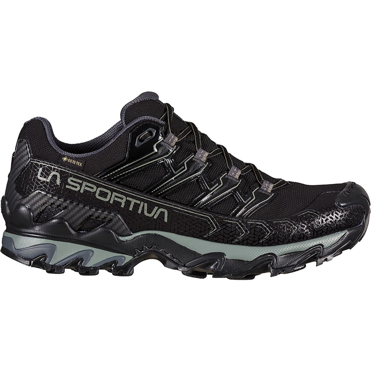 La Sportiva Ultra Raptor II Wide GTX Running Shoe - Men's Black/Clay, 47.5