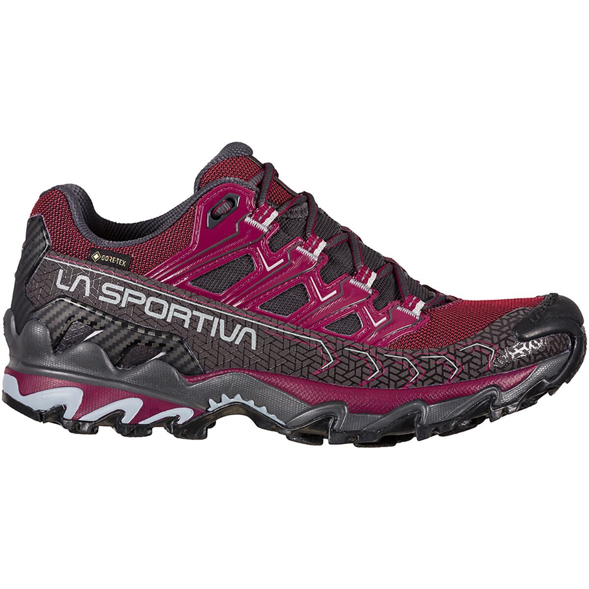 La Sportiva Ultra Raptor II GTX Trail Running Shoe - Women's Red Plum/Carbon, 36.5
