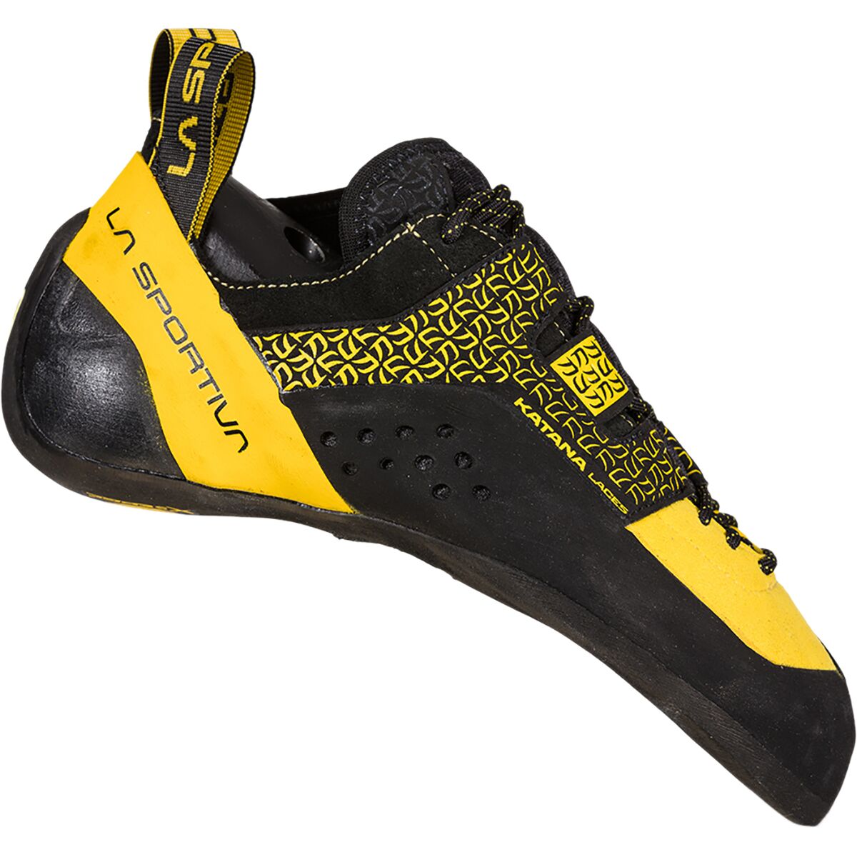 La Sportiva La Sportiva Katana Lace Vibram XS Edge Climbing Shoe Yellow/Black, 37.5