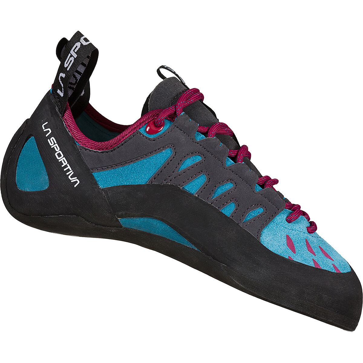 Image of La Sportiva Tarantulace Climbing Shoe - Women's Topaz/Red Plum, 39.0