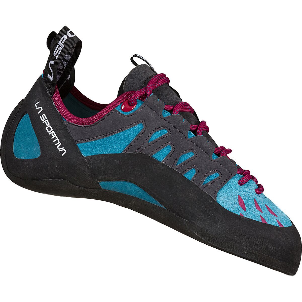Image of La Sportiva Tarantulace Climbing Shoe - Women's Topaz/Red Plum, 33.5