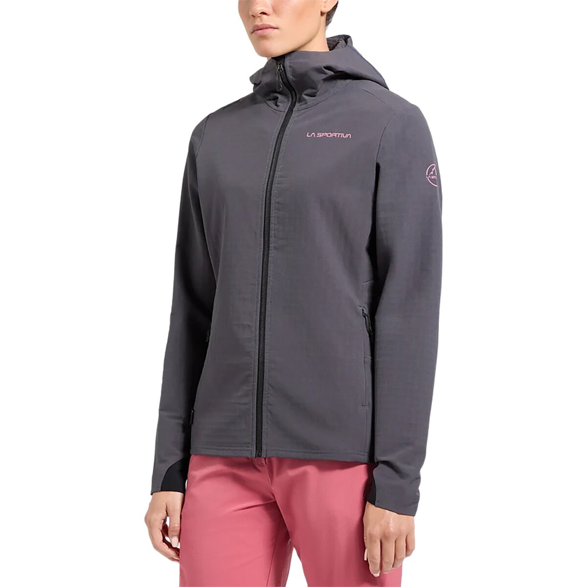 Image of La Sportiva Descender Storm Jacket - Women's Onyx/Rosebay, S