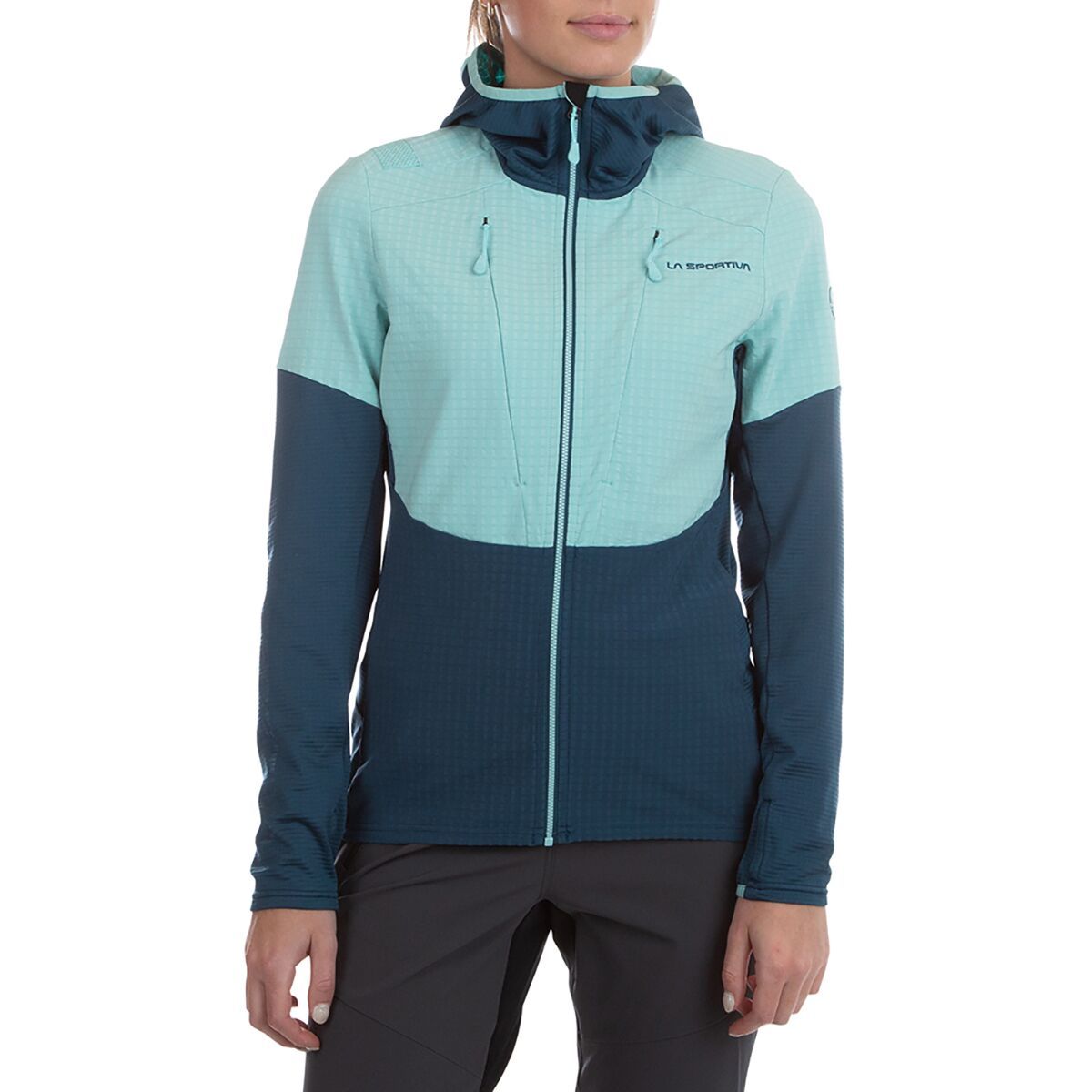La Sportiva Session Tech Hoodie - Women's Storm Blue/Iceberg, XS