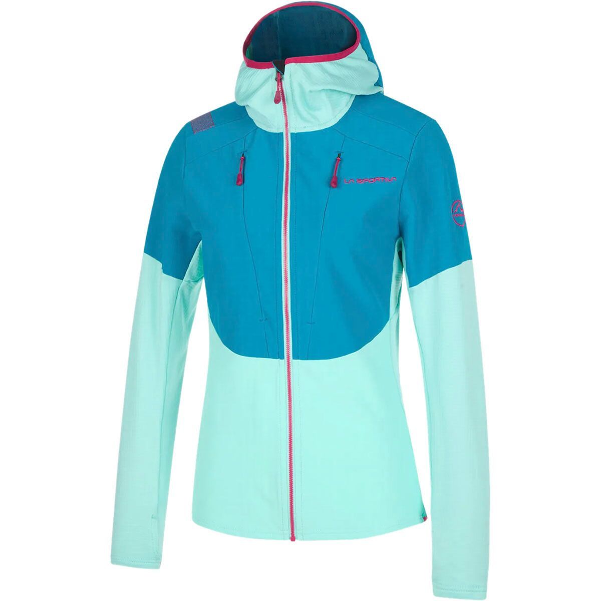 La Sportiva Session Tech Hoodie - Women's Turquoise/Crystal, S