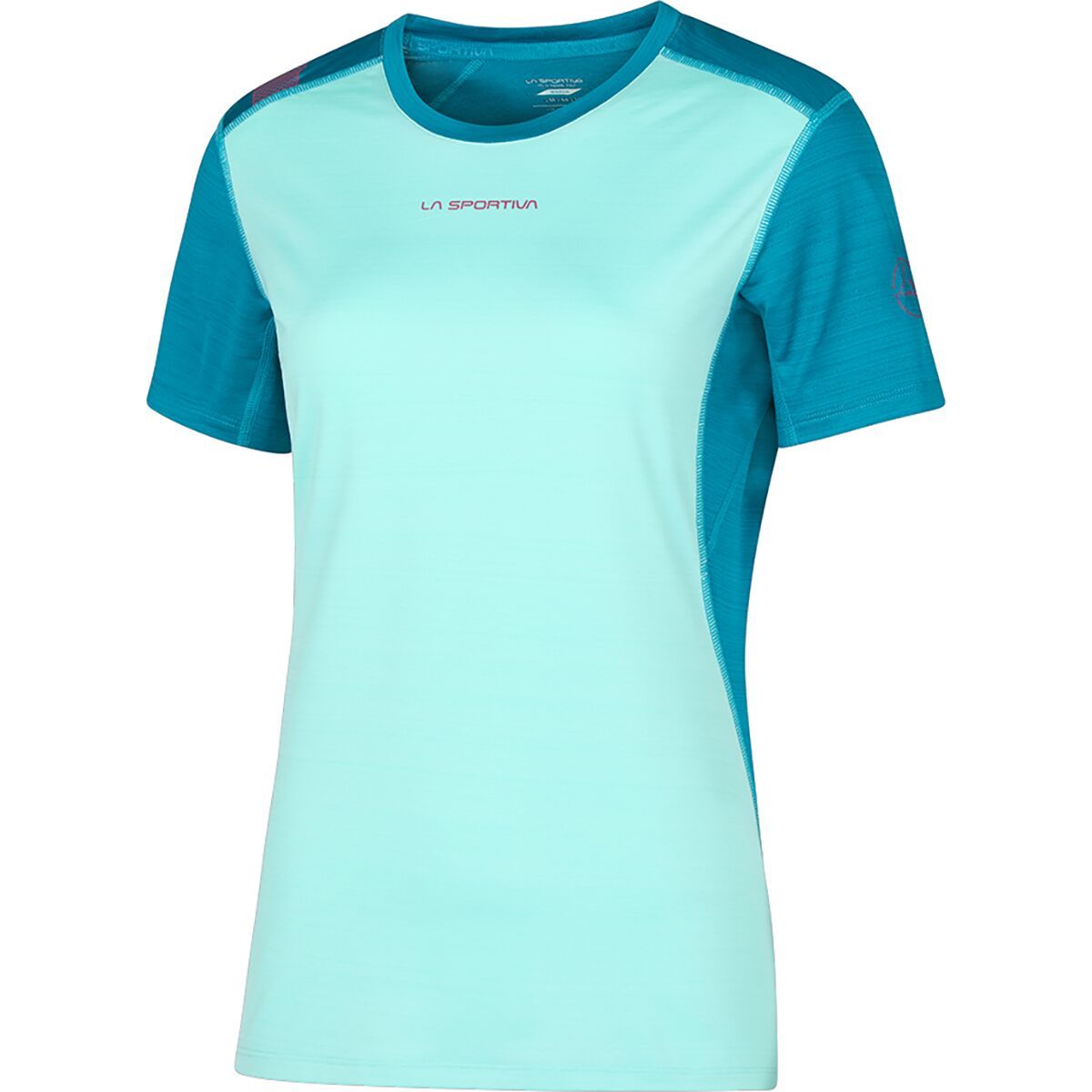 La Sportiva Sunfire T-Shirt - Women's Turquoise/Crystal, L