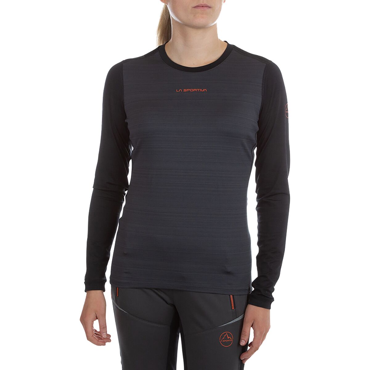 La Sportiva La Sportiva Tour Long-Sleeve Shirt - Women's Carbon/Cherry Tomato, XL