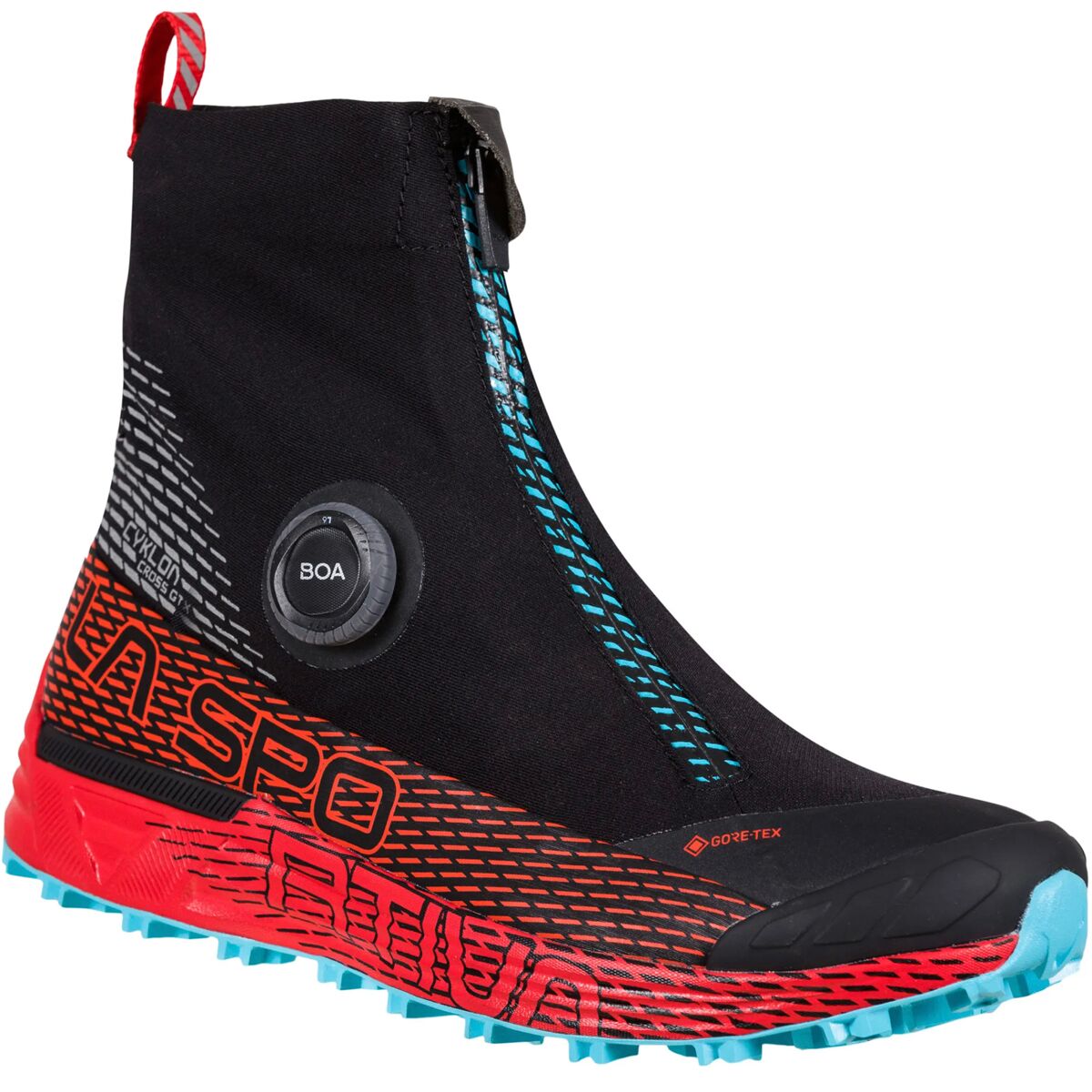 La Sportiva La Sportiva Cyklon Cross GTX Trail Running Shoe - Women's Black/Hibiscus, 39.5
