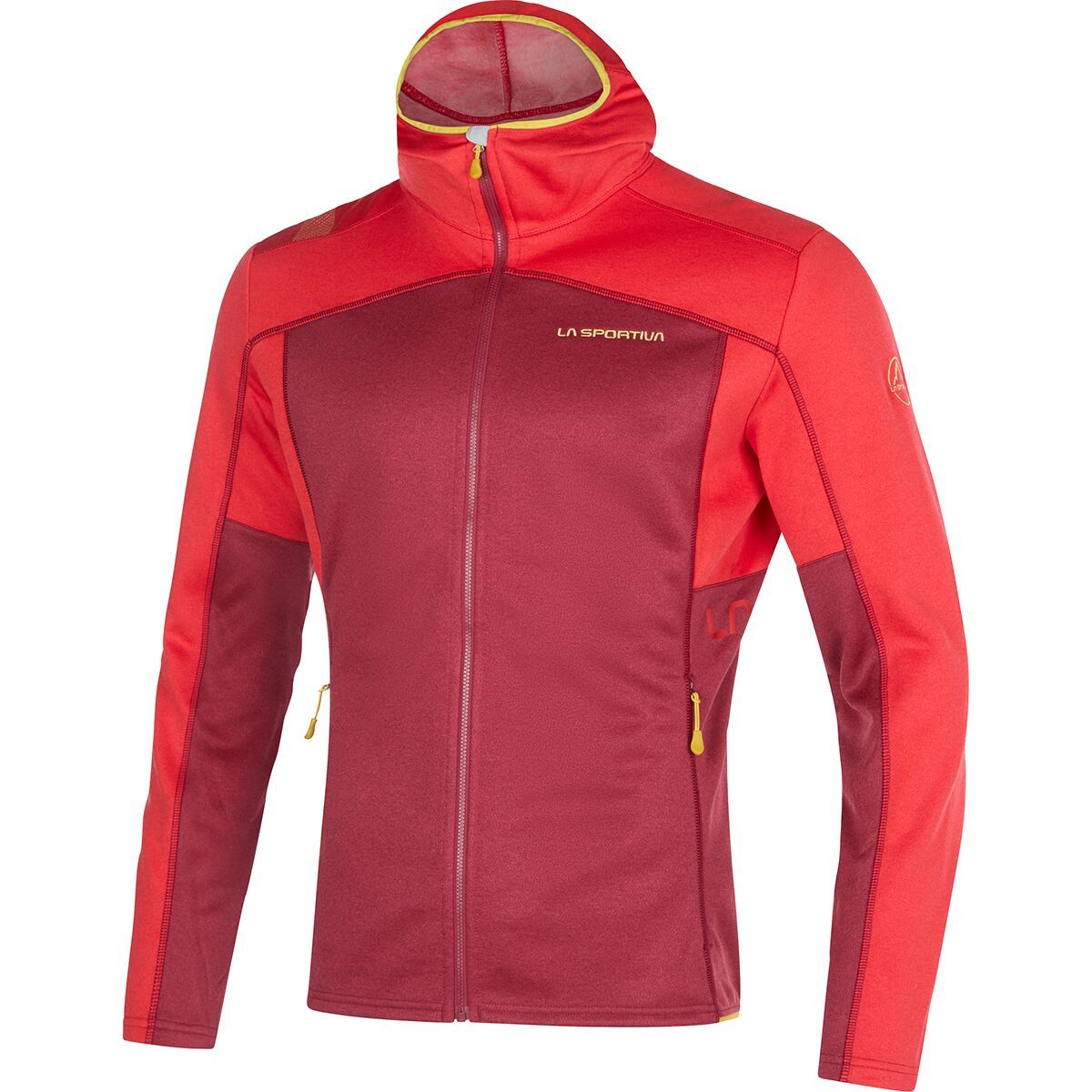 La Sportiva Cosmic Full-Zip Hoodie - Men's Sangria/Sunset, S