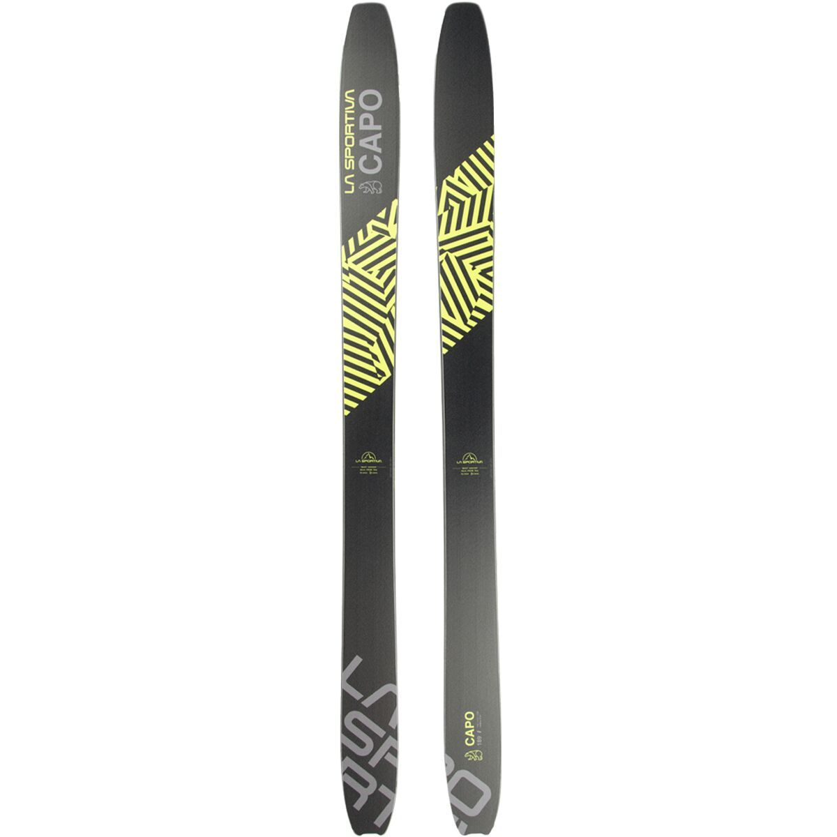 La Sportiva Capo Ski - 2024 Black/Lime Punch, 166cm