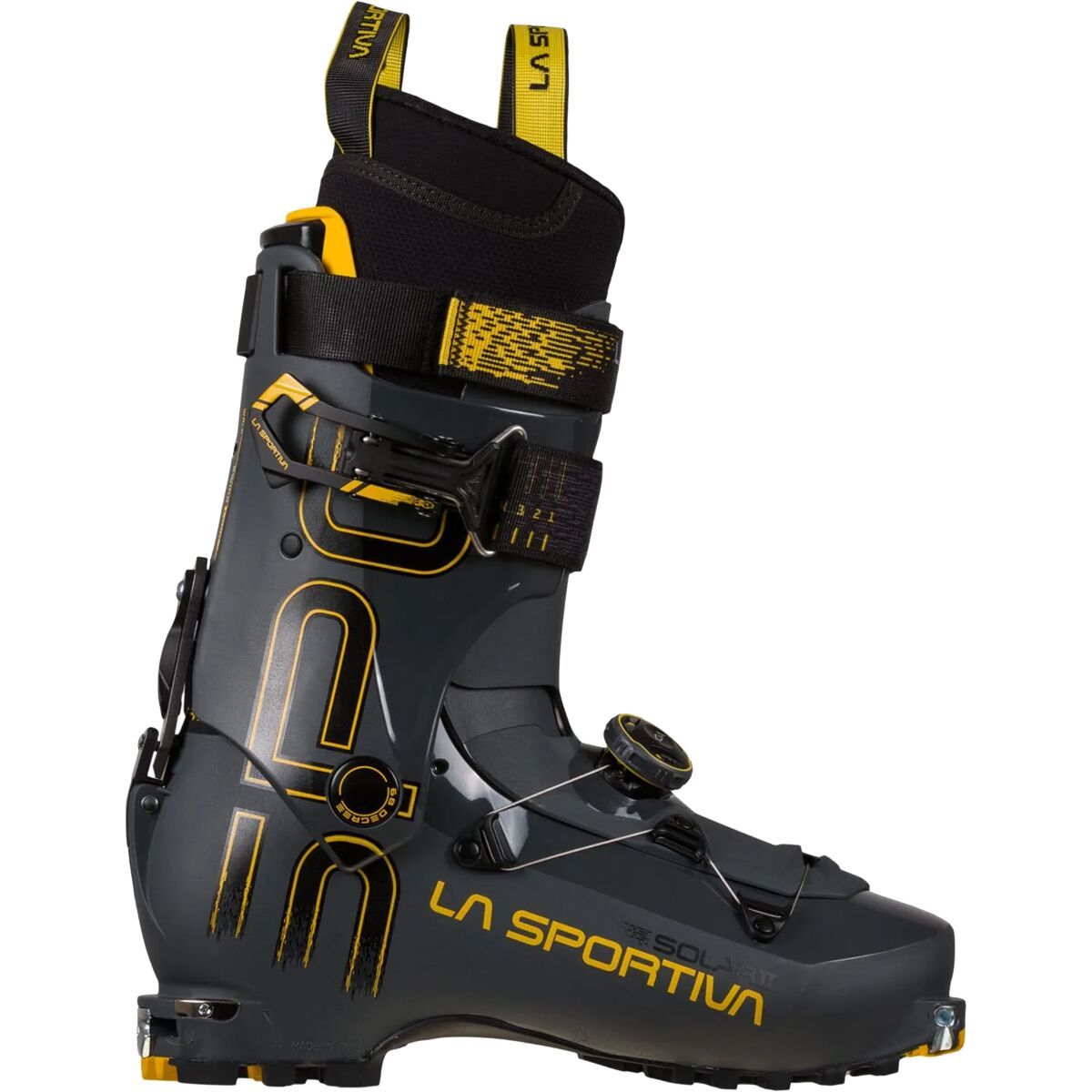 Image of La Sportiva Solar Alpine Touring Boot - 2026 Carbon/Yellow, 28.5