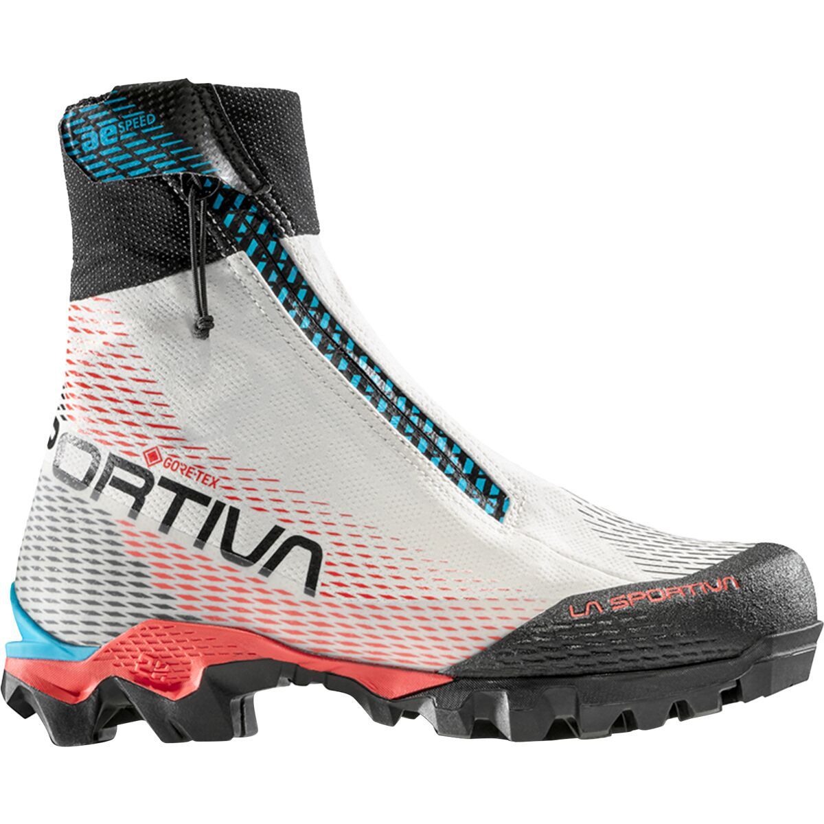 Image of La Sportiva Aequilibrium Speed GTX Mountaineering Boot - Women's White/Hibiscus2, 40.5