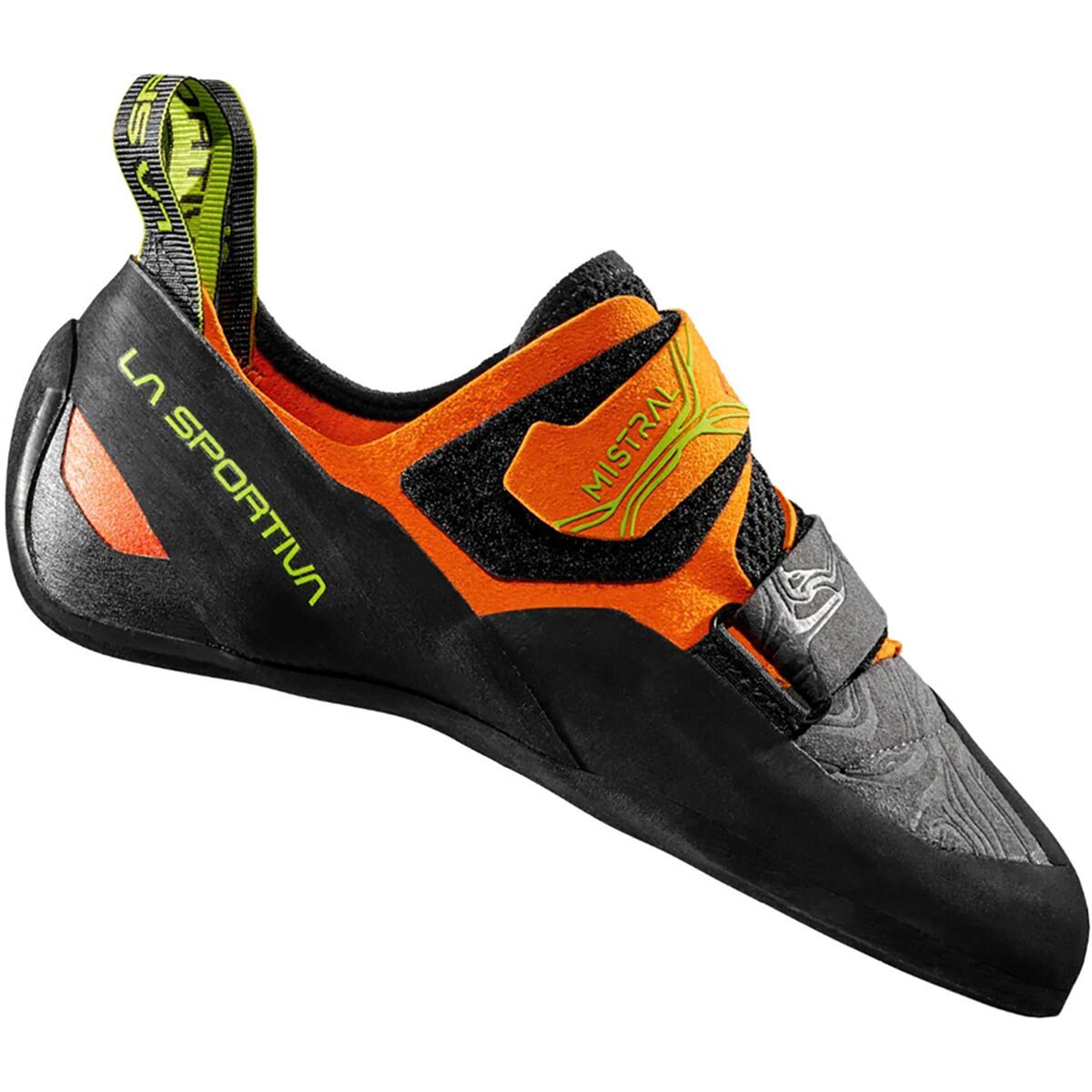 La Sportiva Mistral Climbing Shoe Hawaiian Sun/Lime Punch, 36.5