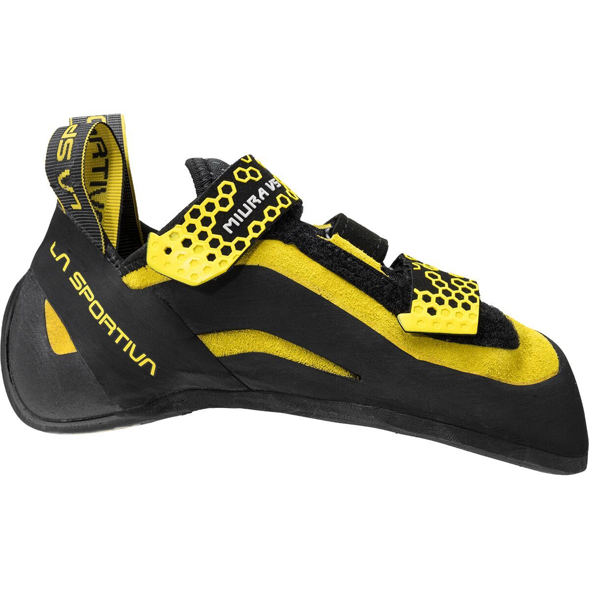 La Sportiva Miura VS Climbing Shoe - Men's Black/Yellow, 43.5