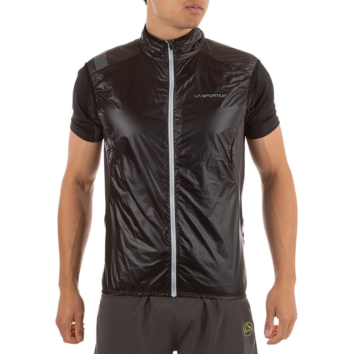 La Sportiva Blizzard Windbreaker Vest - Men's Black/Carbon, XS