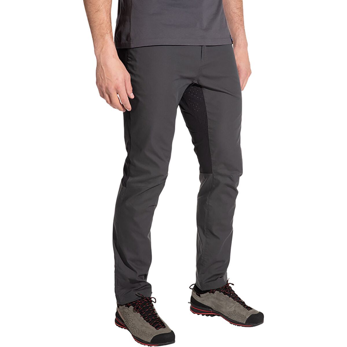 Image of La Sportiva Machina Pant - Men's Carbon/Cherry Tomato, XL
