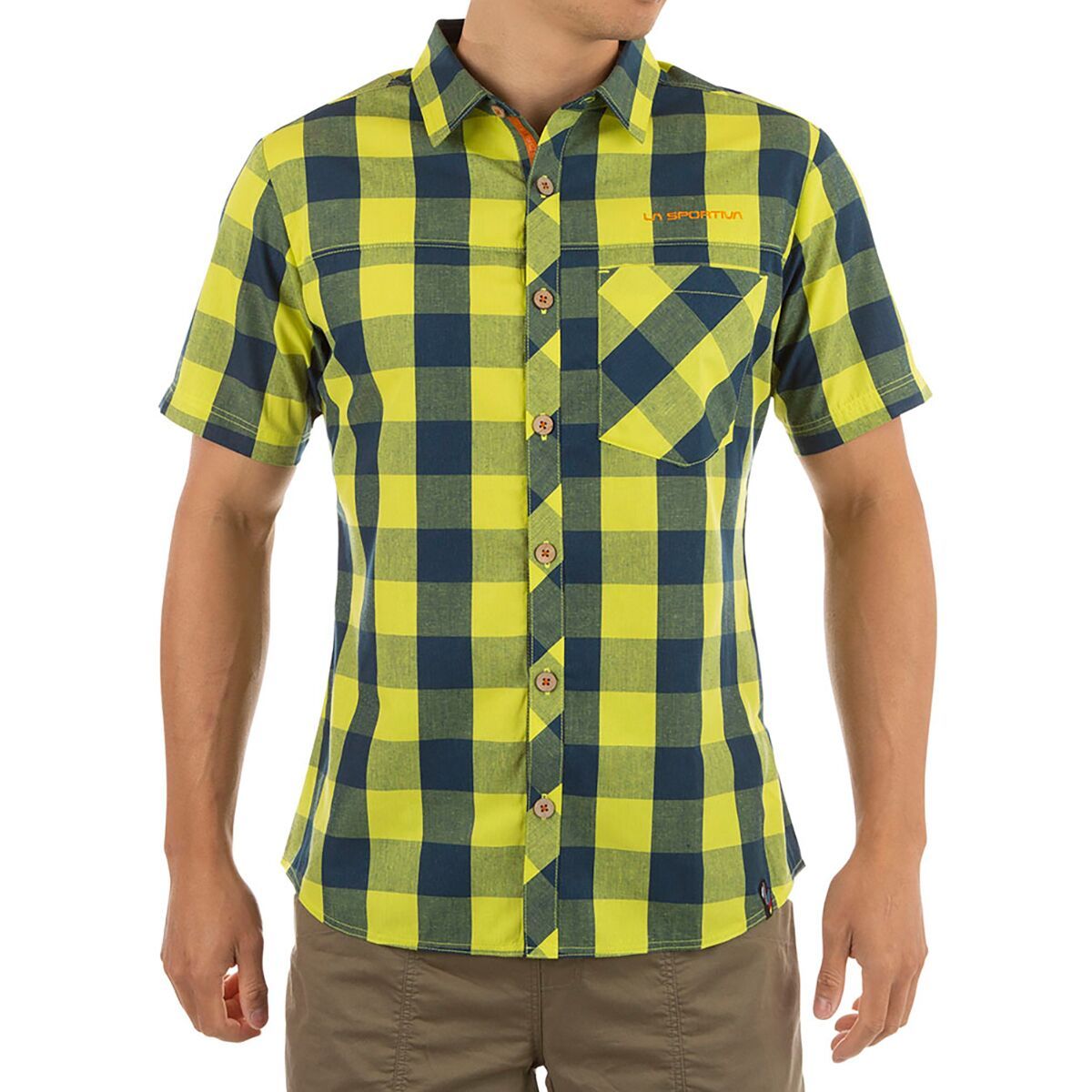 La Sportiva Nomad Shirt - Men's Lime Punch/Hawaiian Sun, XL