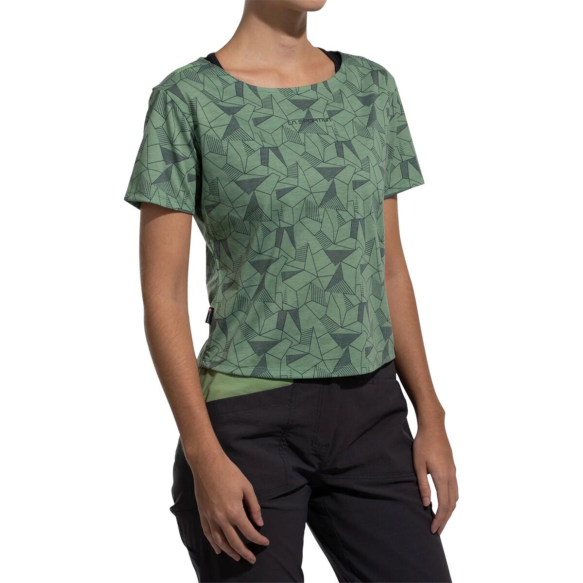 Image of La Sportiva Dimension T-Shirt - Women's Aspen Green/Night Sky, L