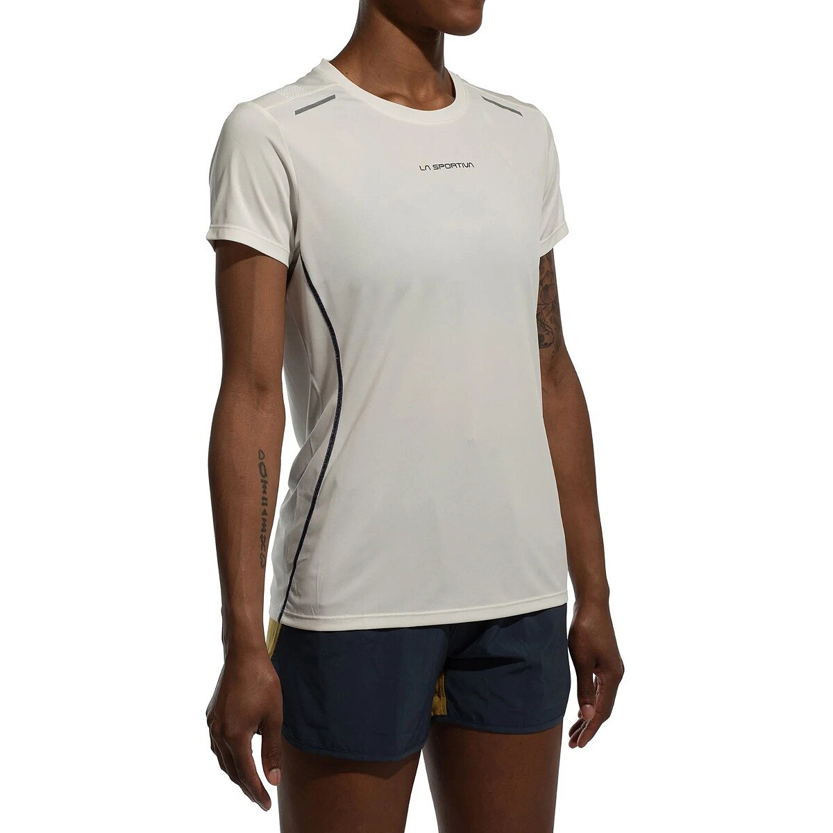 Image of La Sportiva Tracer T-Shirt - Women's Chalk/Night Sky, S