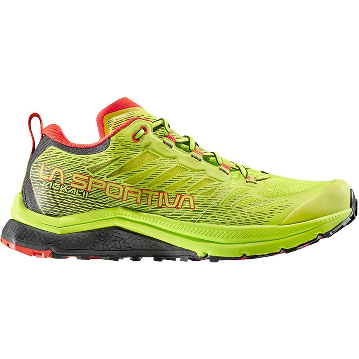 La Sportiva Jackal II Trail Running Shoe - Men's Neon/Goji, 46.0