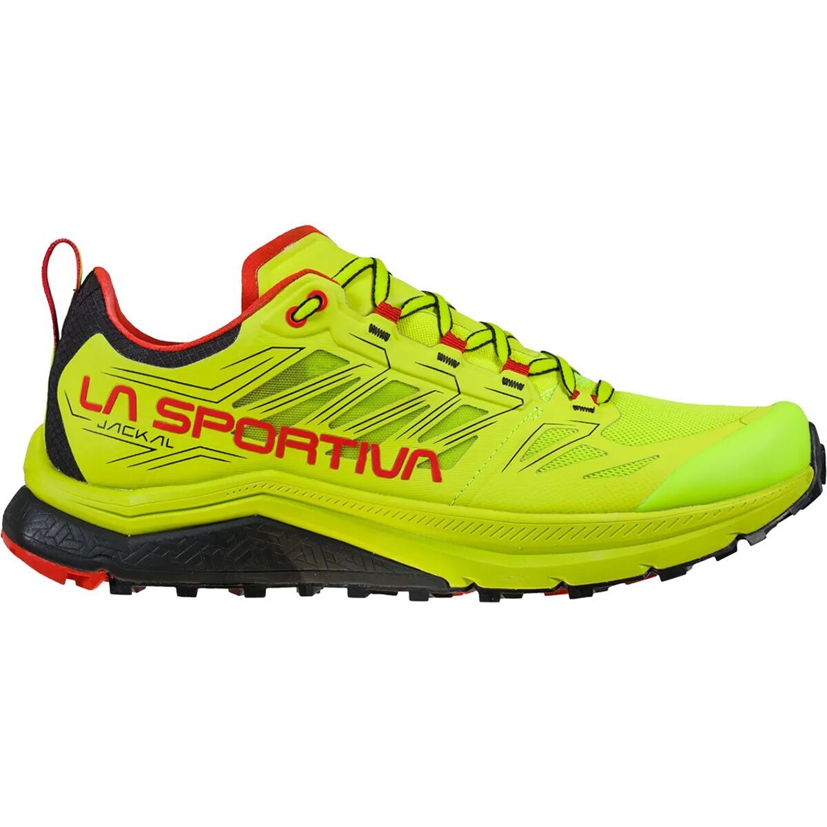 La Sportiva Jackal II Trail Running Shoe - Men's Neon/Goji, 44.5
