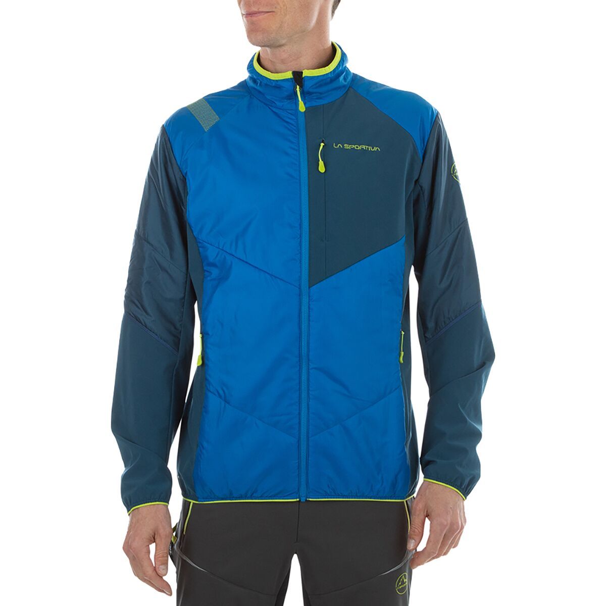 La Sportiva Ascent Primaloft Jacket - Men's Electric Blue/Storm Blue, S