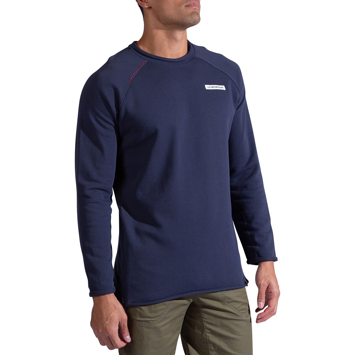 Image of La Sportiva Tufa Sweater - Men's Night Sky/Mountain Red, M