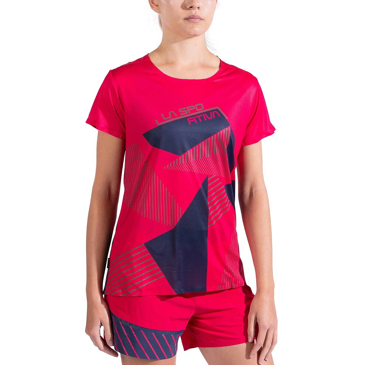 Image of La Sportiva Comp T-Shirt - Women's Azalea/Night Sky, S