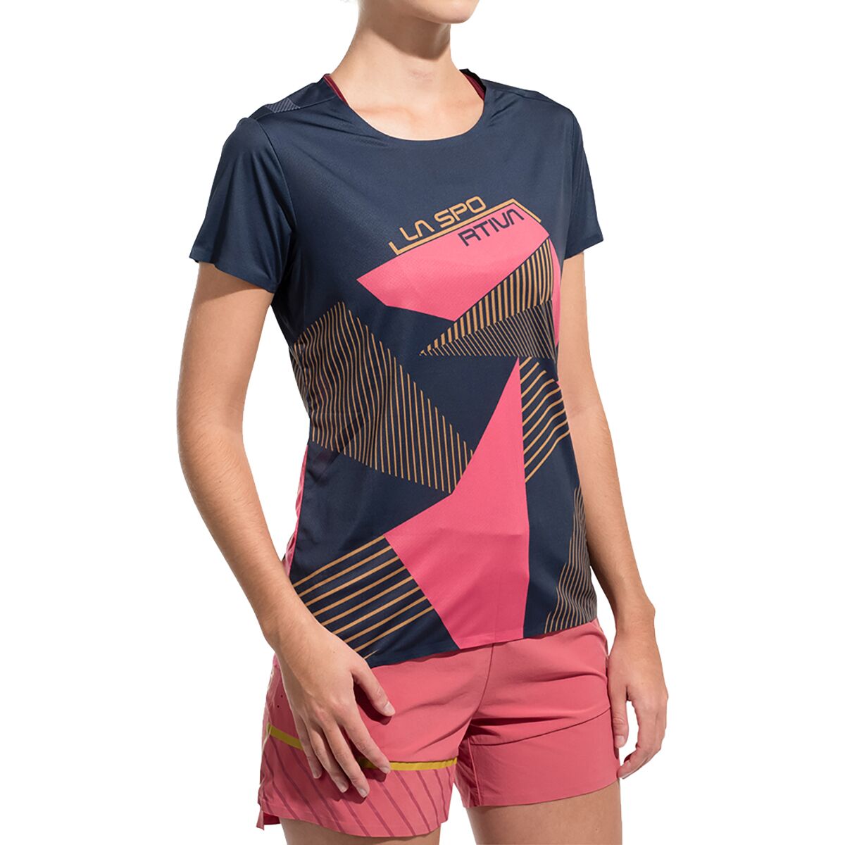 Image of La Sportiva Comp T-Shirt - Women's Night Sky/Rosebay, XL
