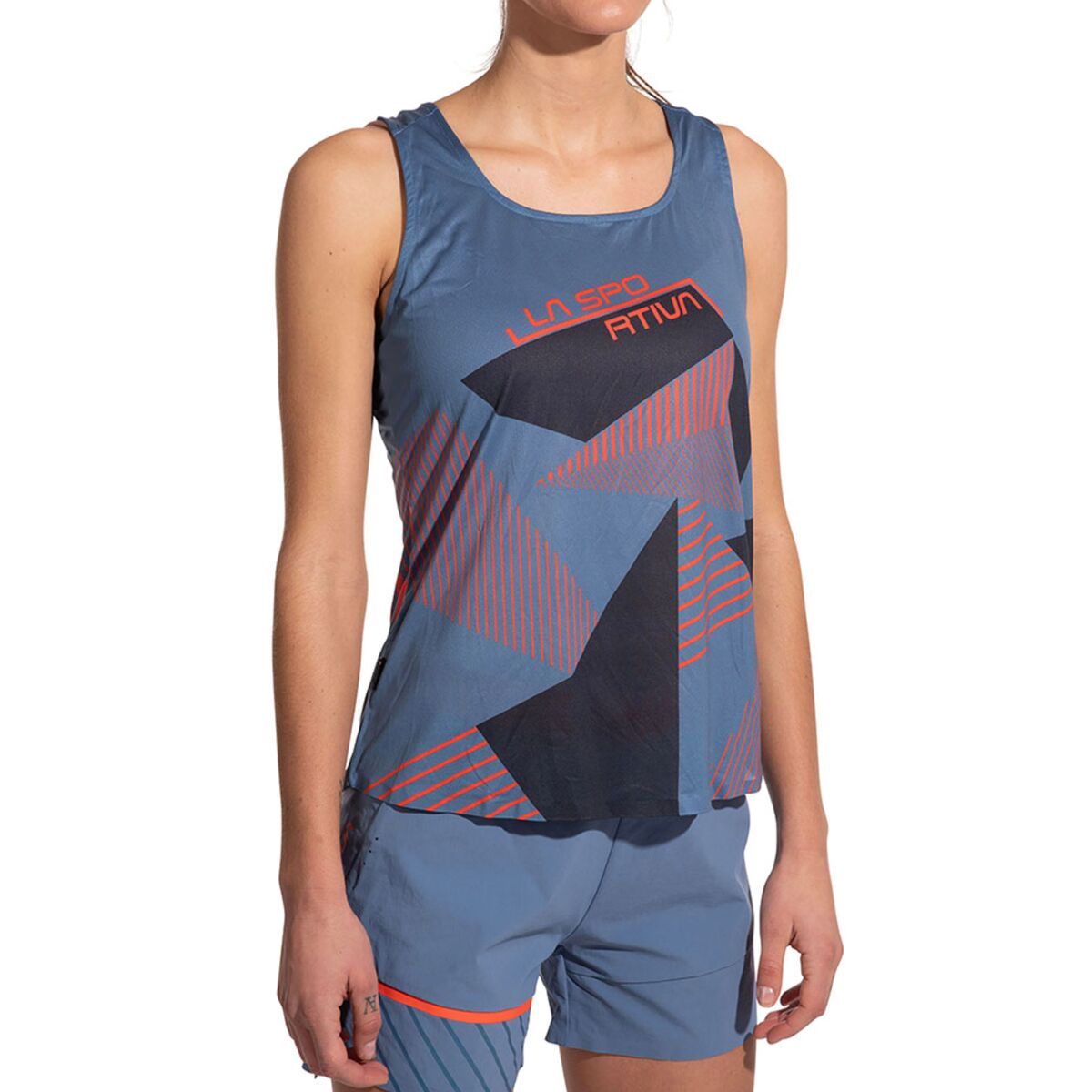 La Sportiva Comp Tank Top - Women's Moonlight/Deep Sea, M