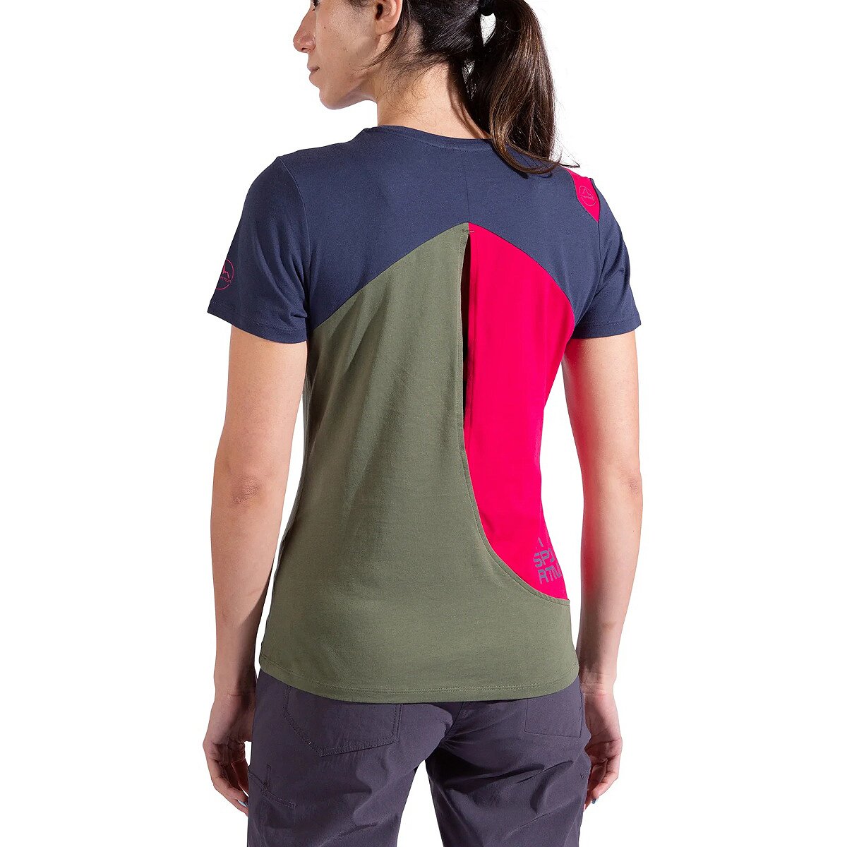Image of La Sportiva Roof T-Shirt - Women's Cypress/Night Sky, L