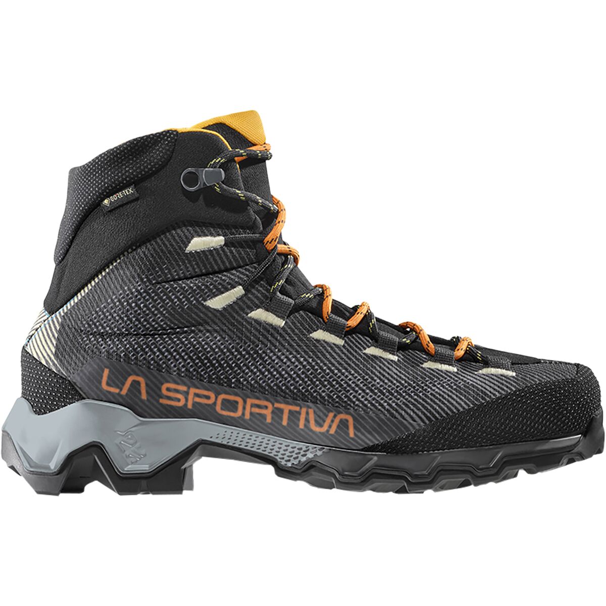 Image of La Sportiva Aequilibrium Hike GTX Boot - Men's Carbon/Papaya, 42.0