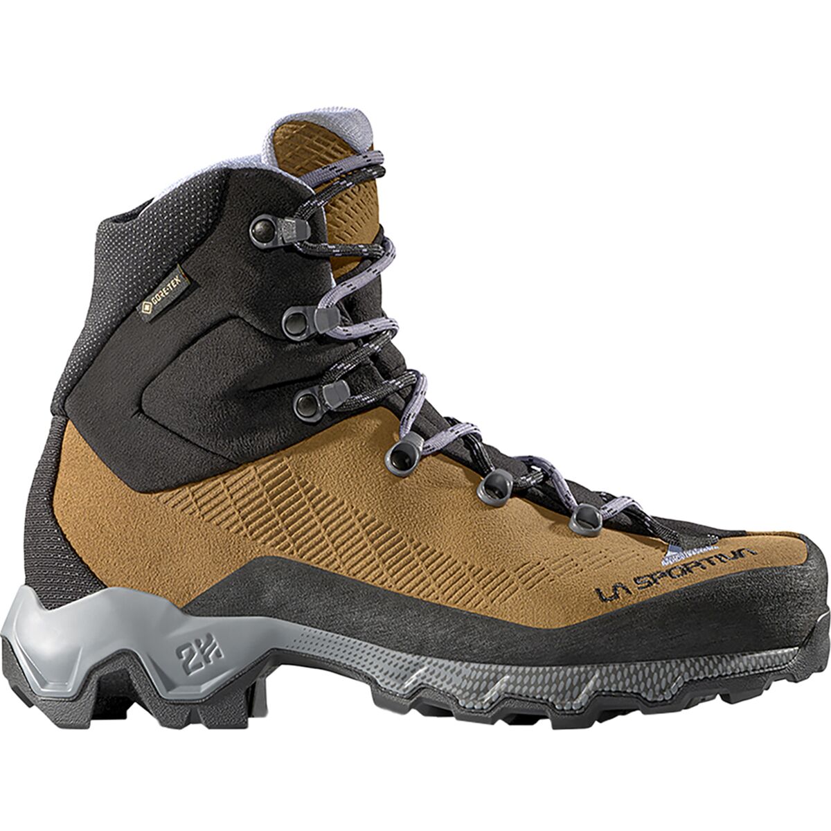 Image of La Sportiva Aequilibrium Trek GTX Boot - Women's Coffee/Stone-Blue, 42.0