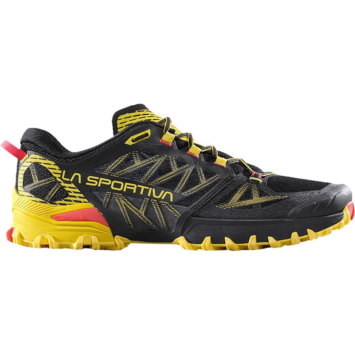 La Sportiva Bushido III Trail Running Shoe - Men's Black/Yellow, 42.5