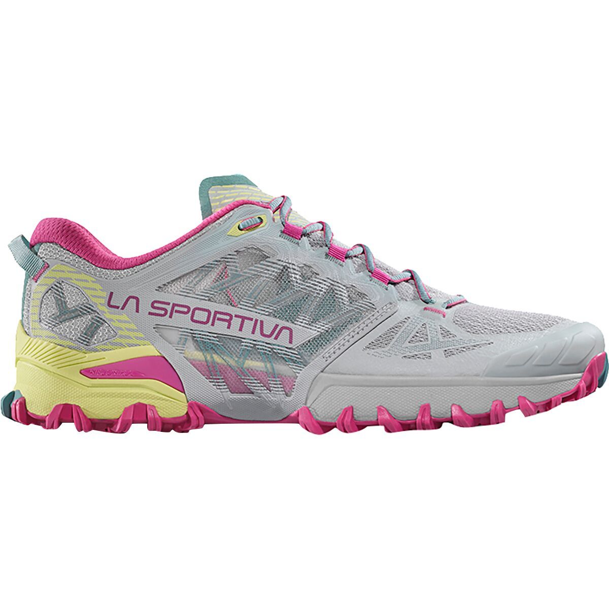 La Sportiva Bushido III Trail Running Shoe - Women's Moon/Springtime, 37.5