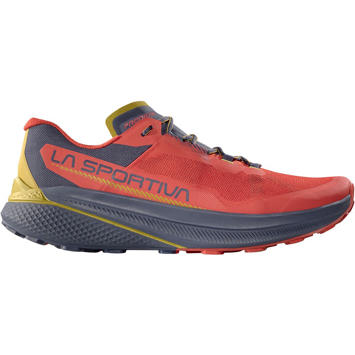 Image of La Sportiva Prodigio Trail Running Shoe - Men's Mountain Red/Night Sky, 44.5