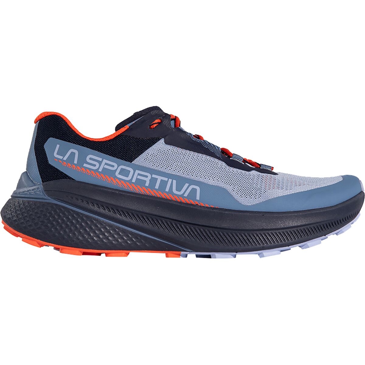 Image of La Sportiva Prodigio Trail Running Shoe - Women's Stone-Blue/Moonlight, 36.5