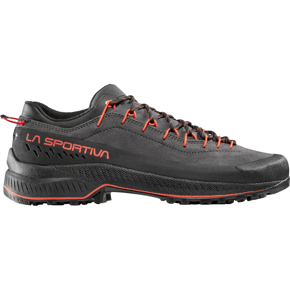 Image of La Sportiva TX4 Evo Approach Shoe - Men's Carbon/Cherry Tomato, 43.5