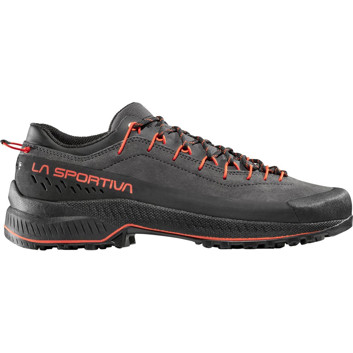 Image of La Sportiva TX4 Evo Approach Shoe - Men's Carbon/Cherry Tomato, 42.0