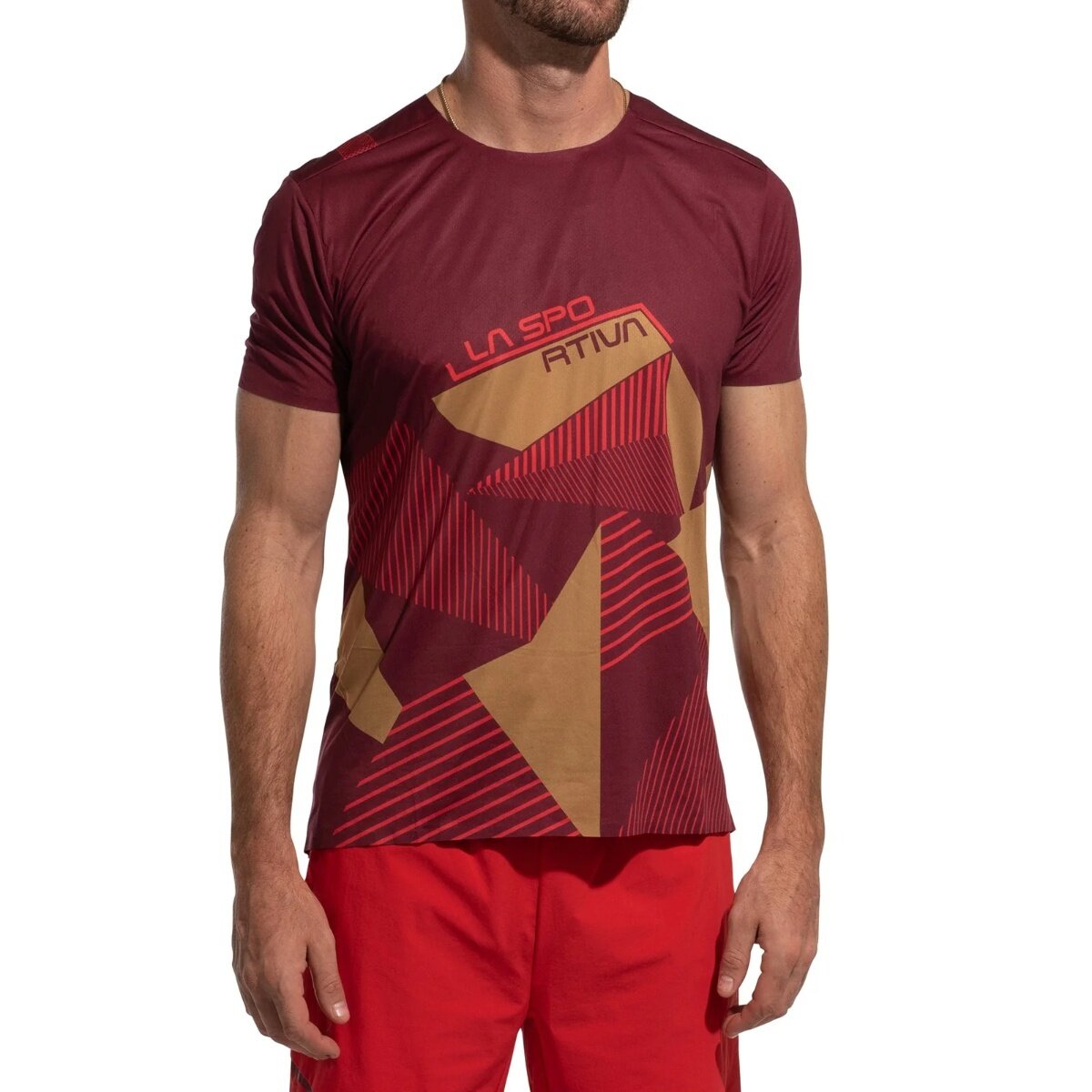 Image of La Sportiva Comp T-Shirt - Men's Redwood/Savana, XL