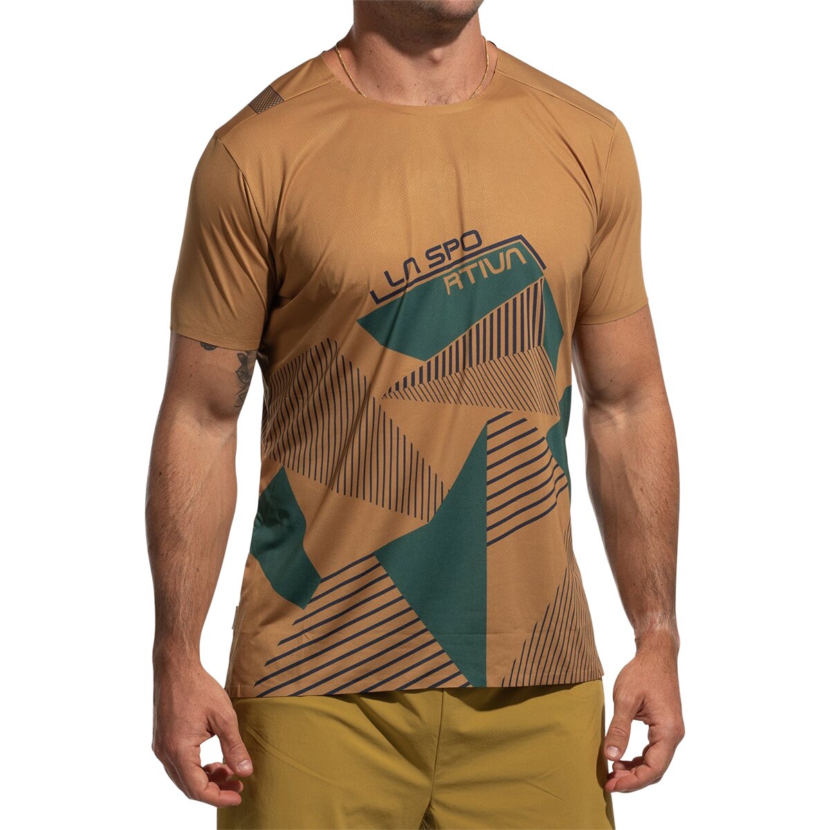 Image of La Sportiva Comp T-Shirt - Men's Savana/Jungle, M