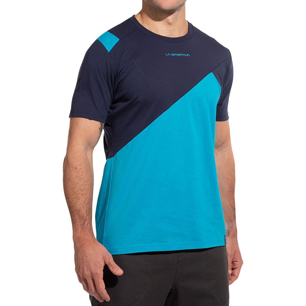 La Sportiva Dude T-Shirt - Men's Tropic Blue/Deep Sea, M