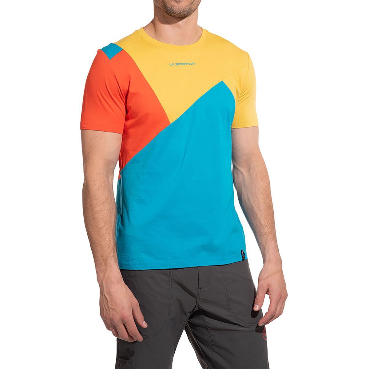 La Sportiva Dude T-Shirt - Men's Tropic Blue/Bamboo, S