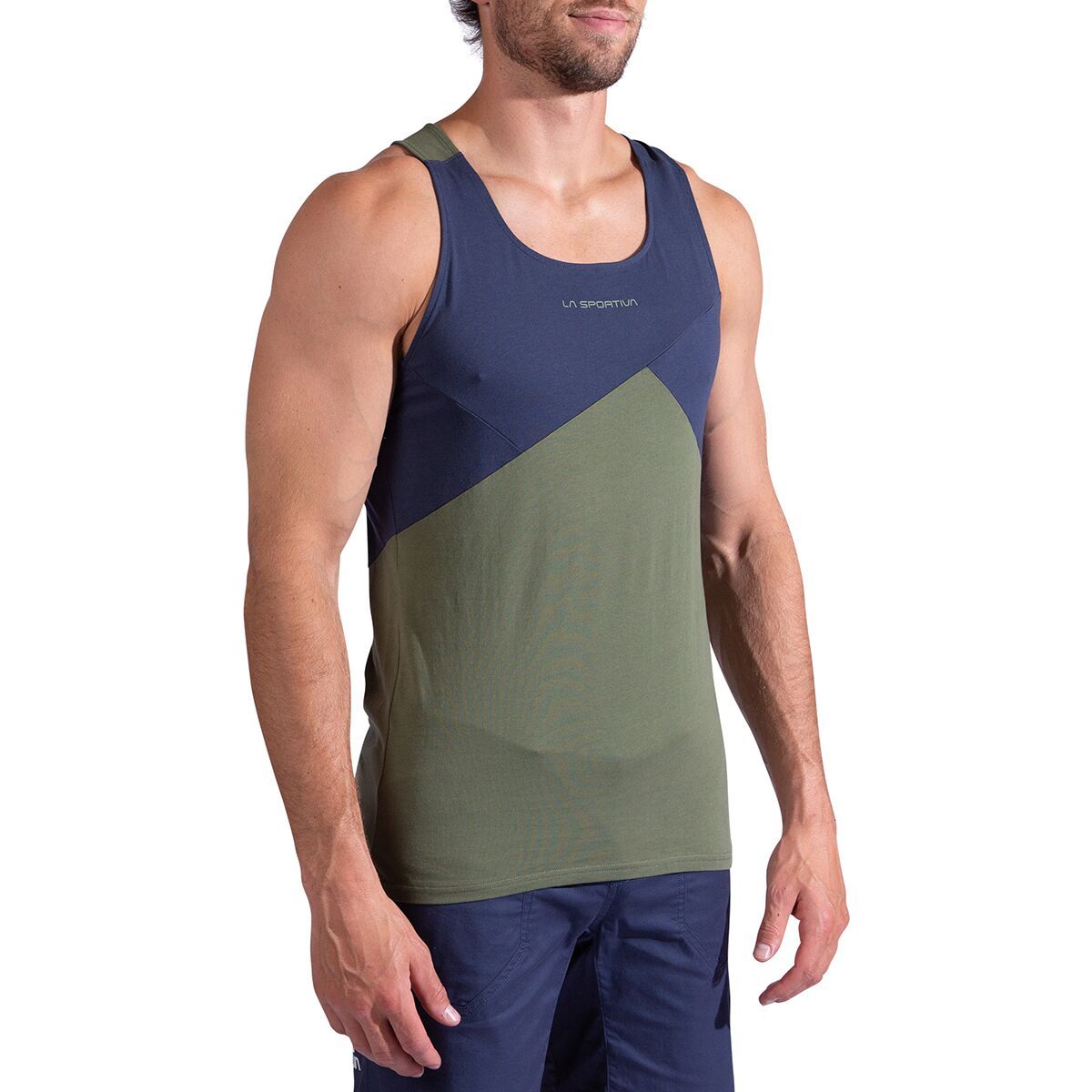 Image of La Sportiva Dude Tank Top - Men's Cypress/Night Sky, L