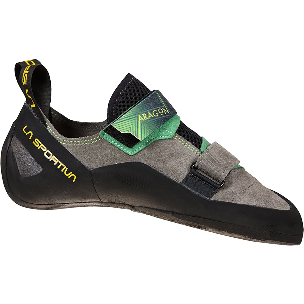 Image of La Sportiva Aragon Climbing Shoe Clay/Jasmine Green, 39.5