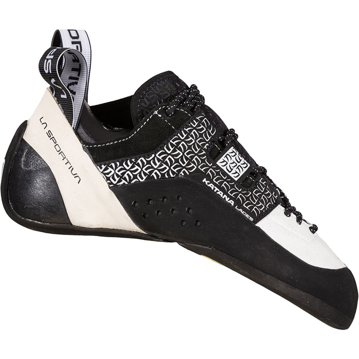 Image of La Sportiva Katana Lace Climbing Shoe - Women's White/Black, 39.5