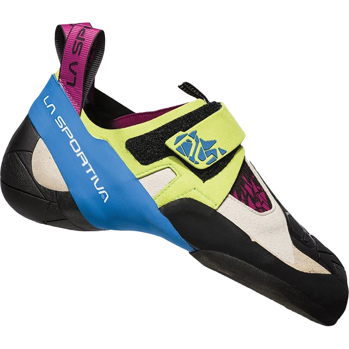 Image of La Sportiva Skwama Climbing Shoe - Women's Apple Green/Cobalt Blue, 38.5