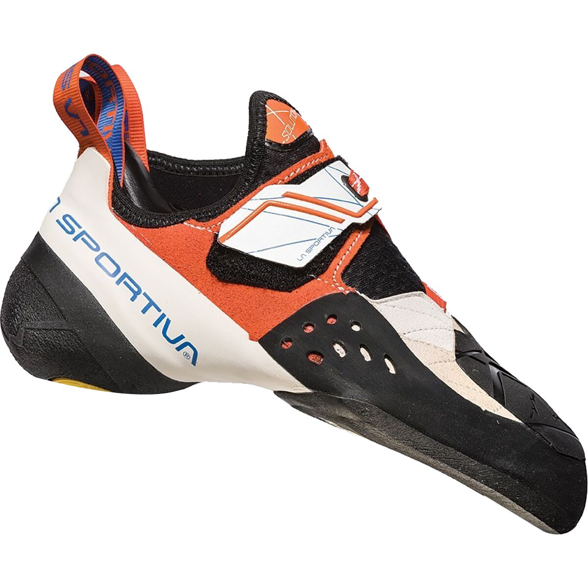Image of La Sportiva Solution Climbing Shoe - Women's White/Lily Orange, 37.0